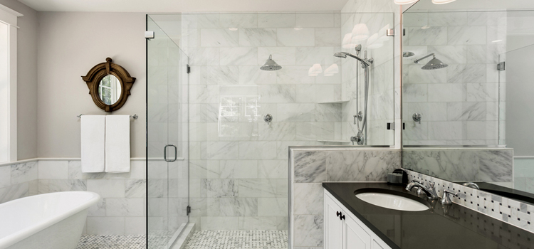 bathroom shower door installation in Immokalee