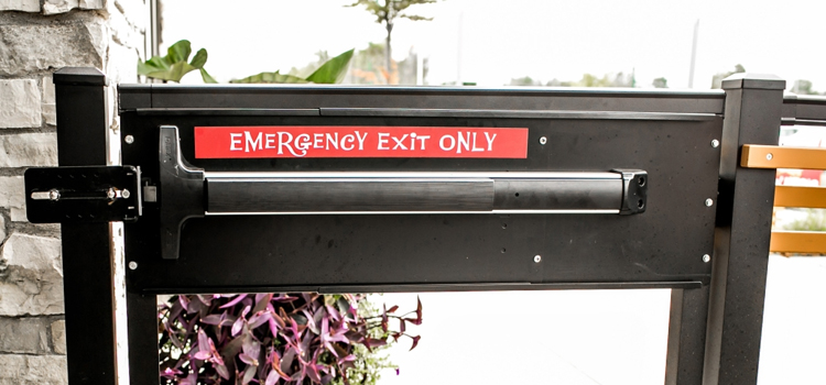 emergency push bar installation in Immokalee