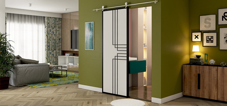 sliding bathroom door installation in Immokalee
